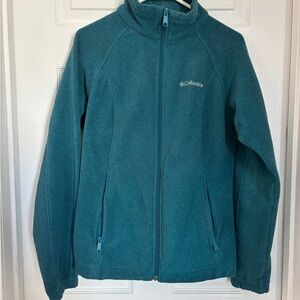 Columbia Turquoise Fleece Outerwear